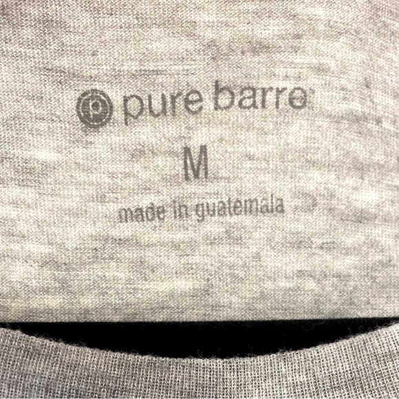 Pure Barre Heather Gray Muscle Tee - Picture 3 of 3